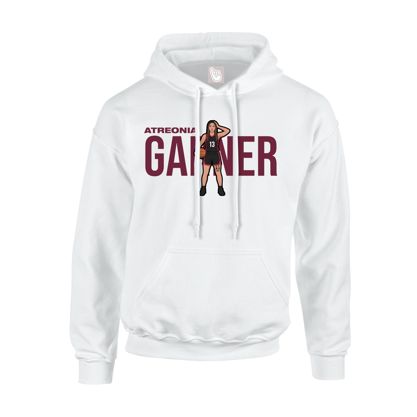 Hoodie — Player Name in White
