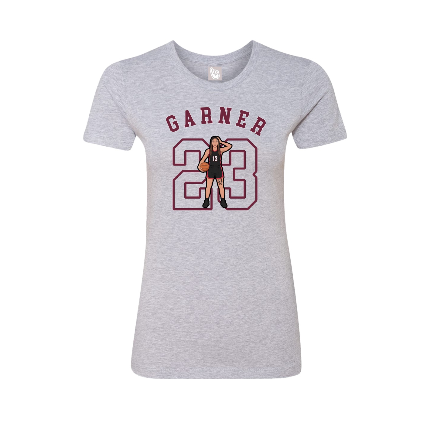 Fitted Women's Tee — Shirsey Arch in Grey
