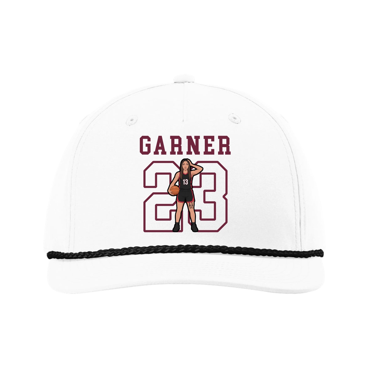 Five-Panel Classic Rope Cap — Shirsey in White