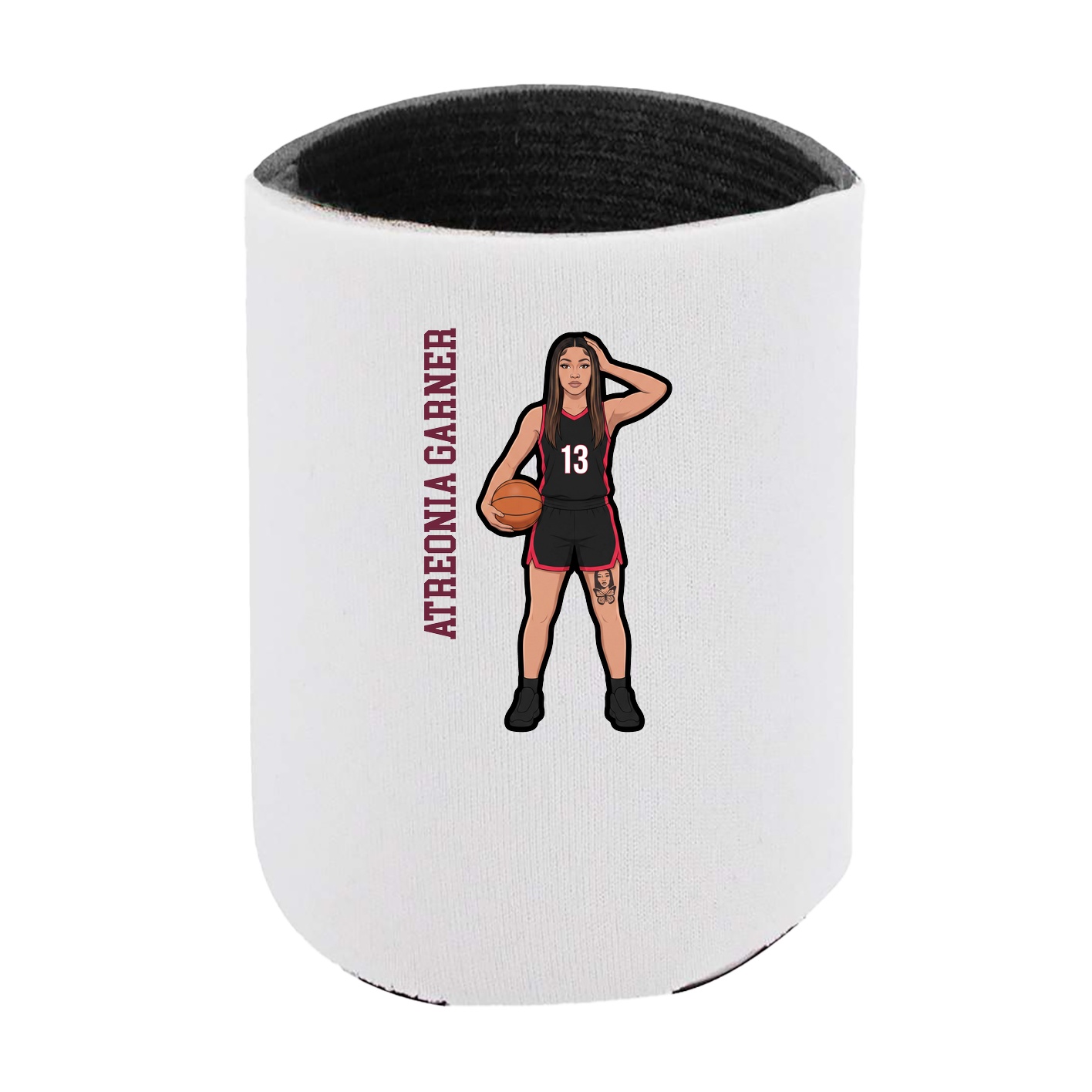 Can Holder — Name Vertical in White