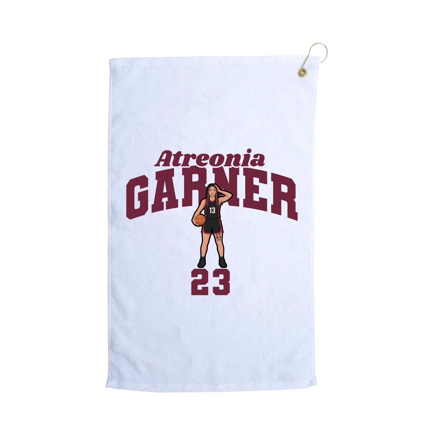 Golf Towel — Signature Arch in White