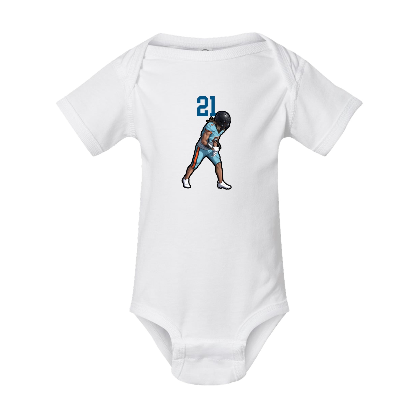Baby Onesie — Number Top in White