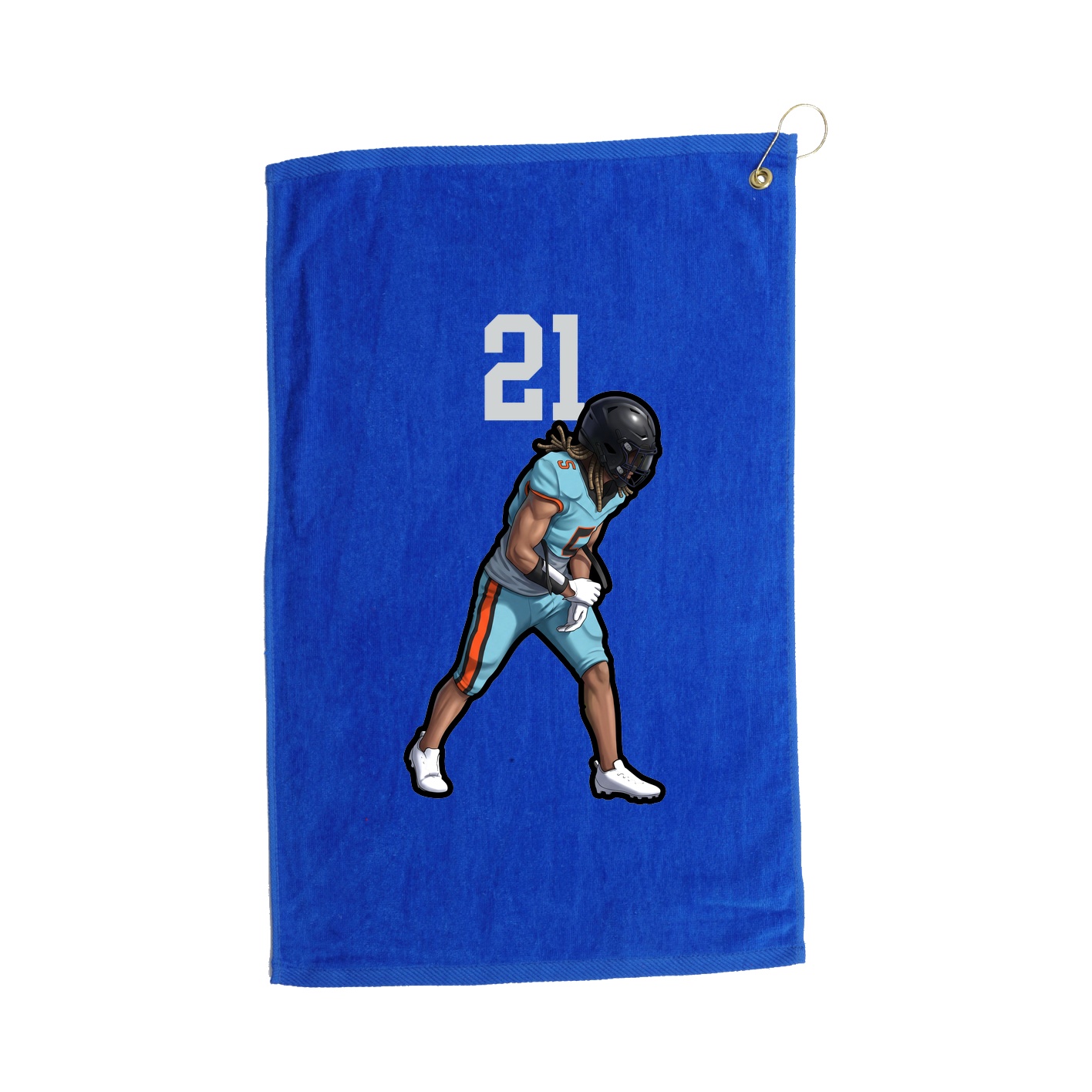 Golf Towel — Number Top in Royal