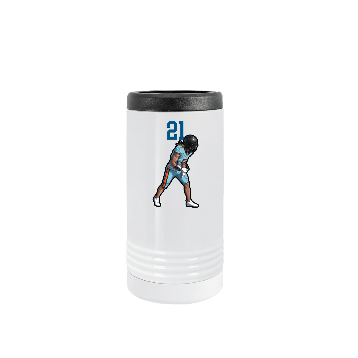 Slim Beverage Holder — Number Top in White