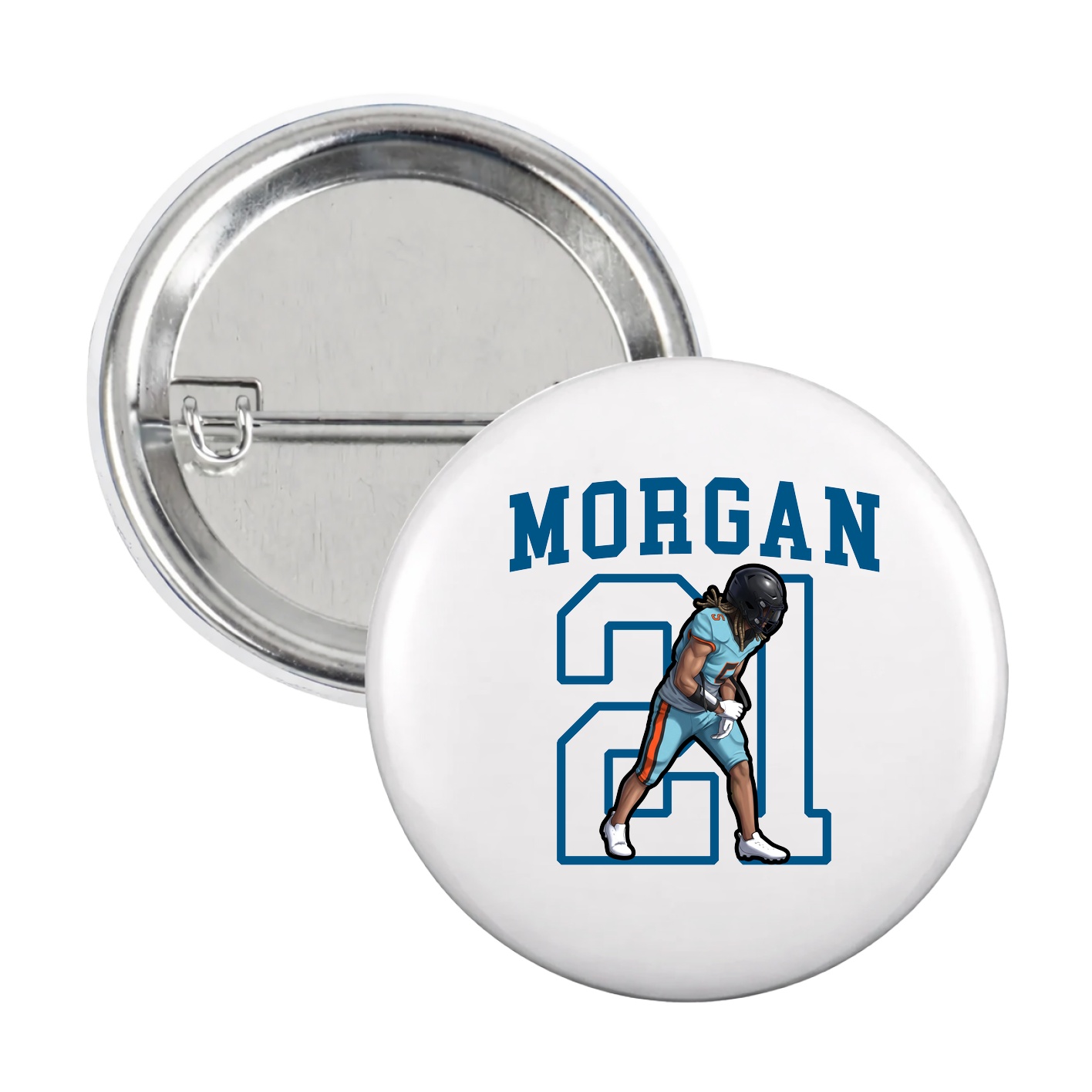 Game Day Button — Shirsey in White