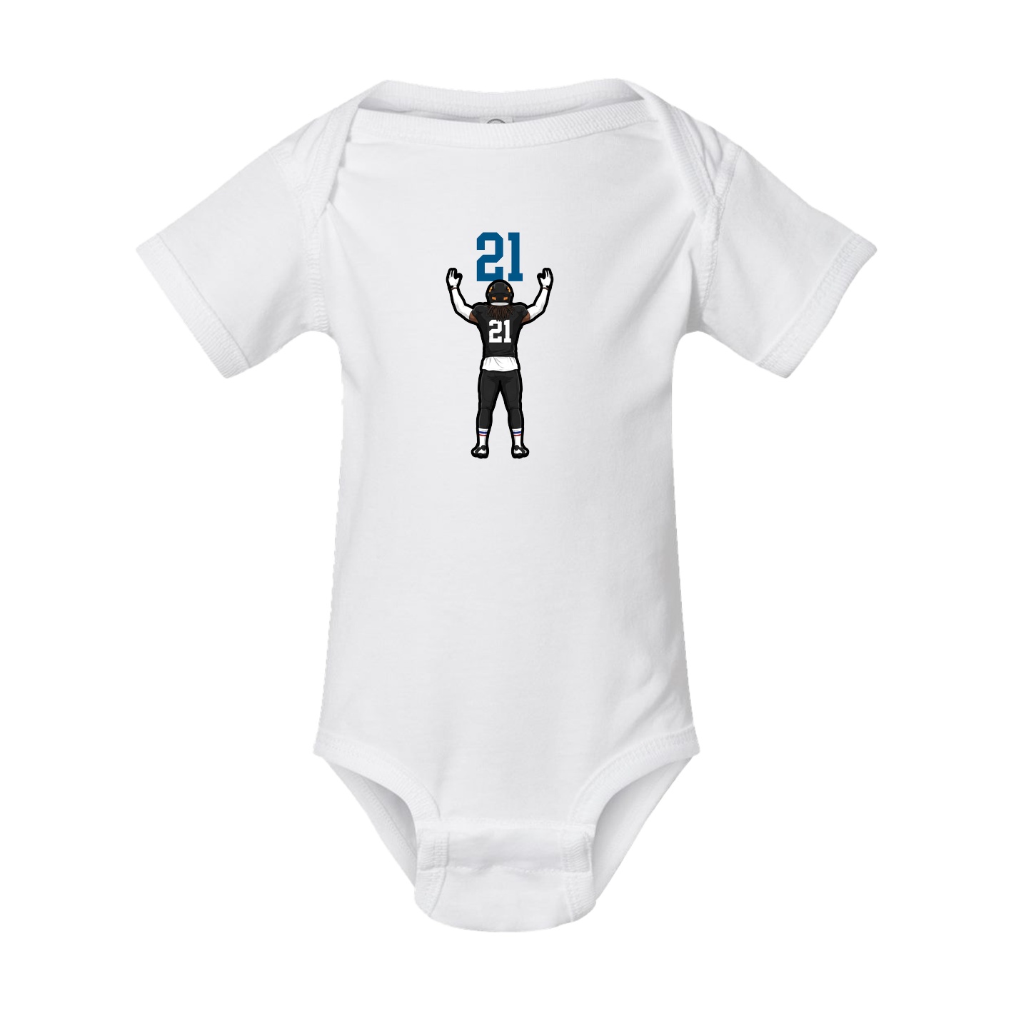 Baby Onesie — Number Top in White