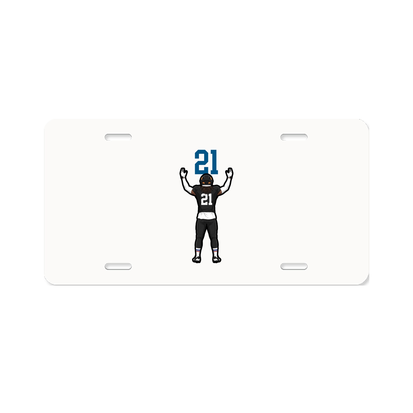 License Plate — Number Top in Classic