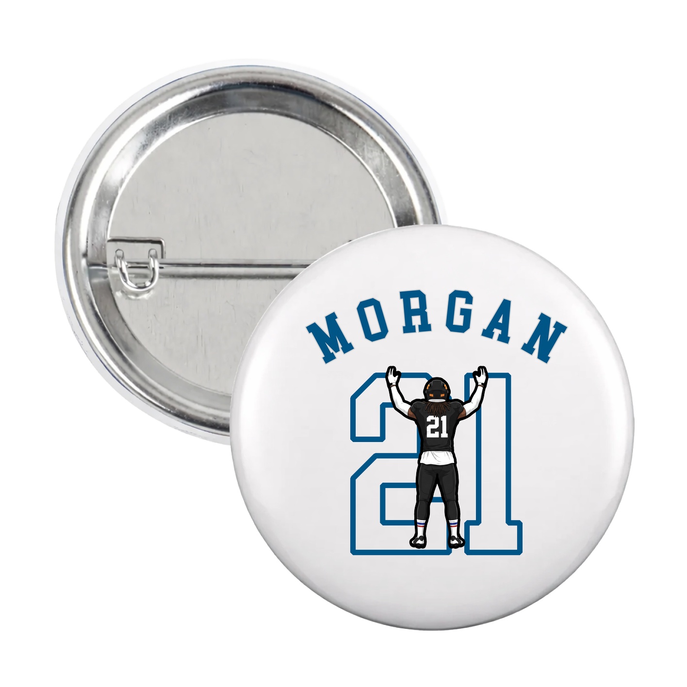 Game Day Button — Shirsey Arch in White