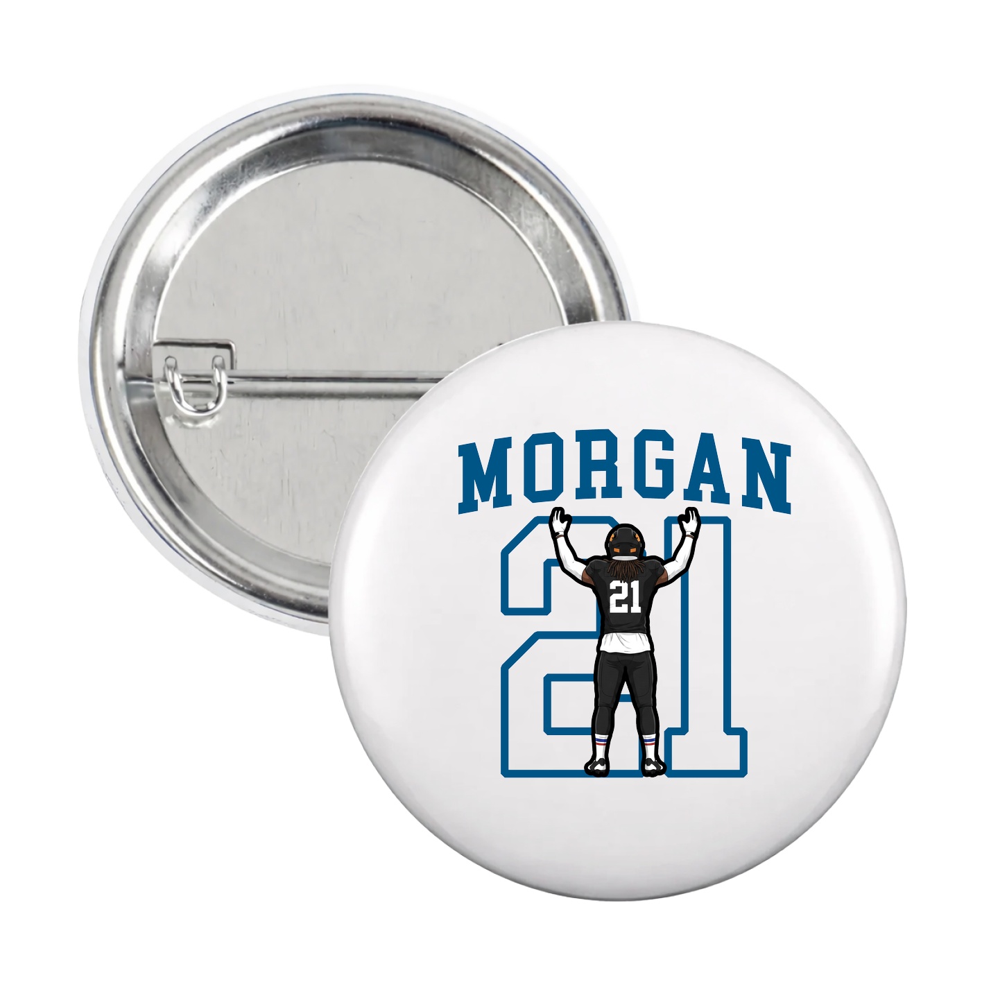Game Day Button — Shirsey in White