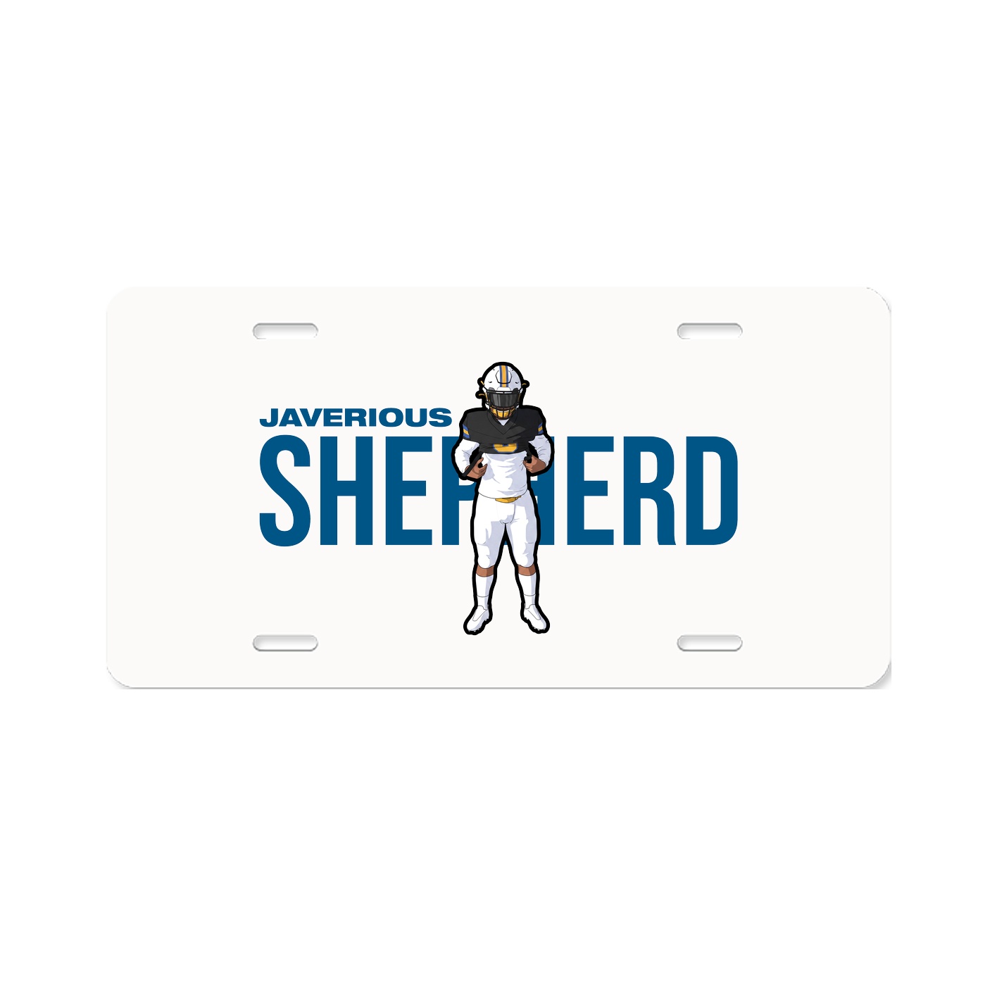 License Plate — Player Name in Classic