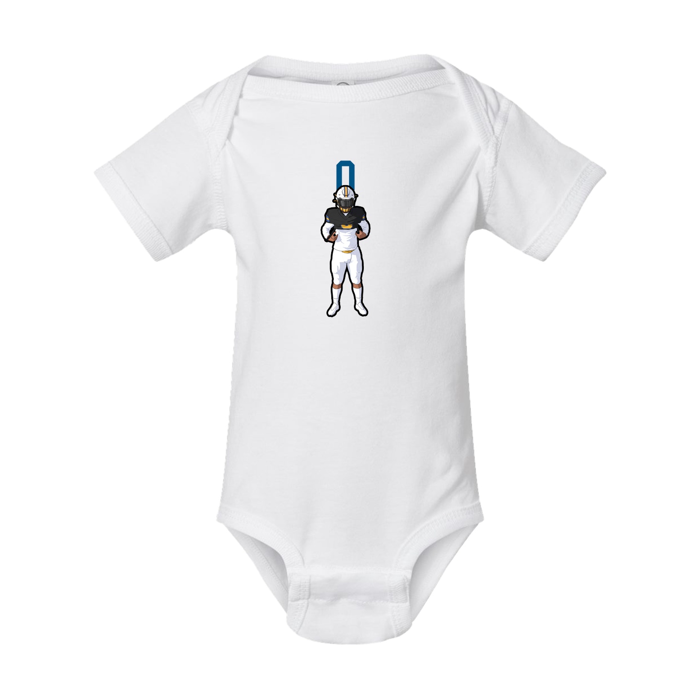 Baby Onesie — Number Top in White