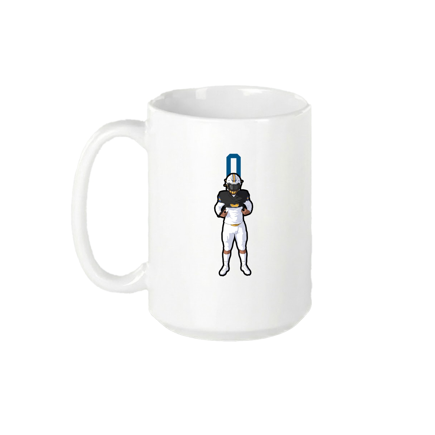 15oz Coffee Mug — Number Top in White