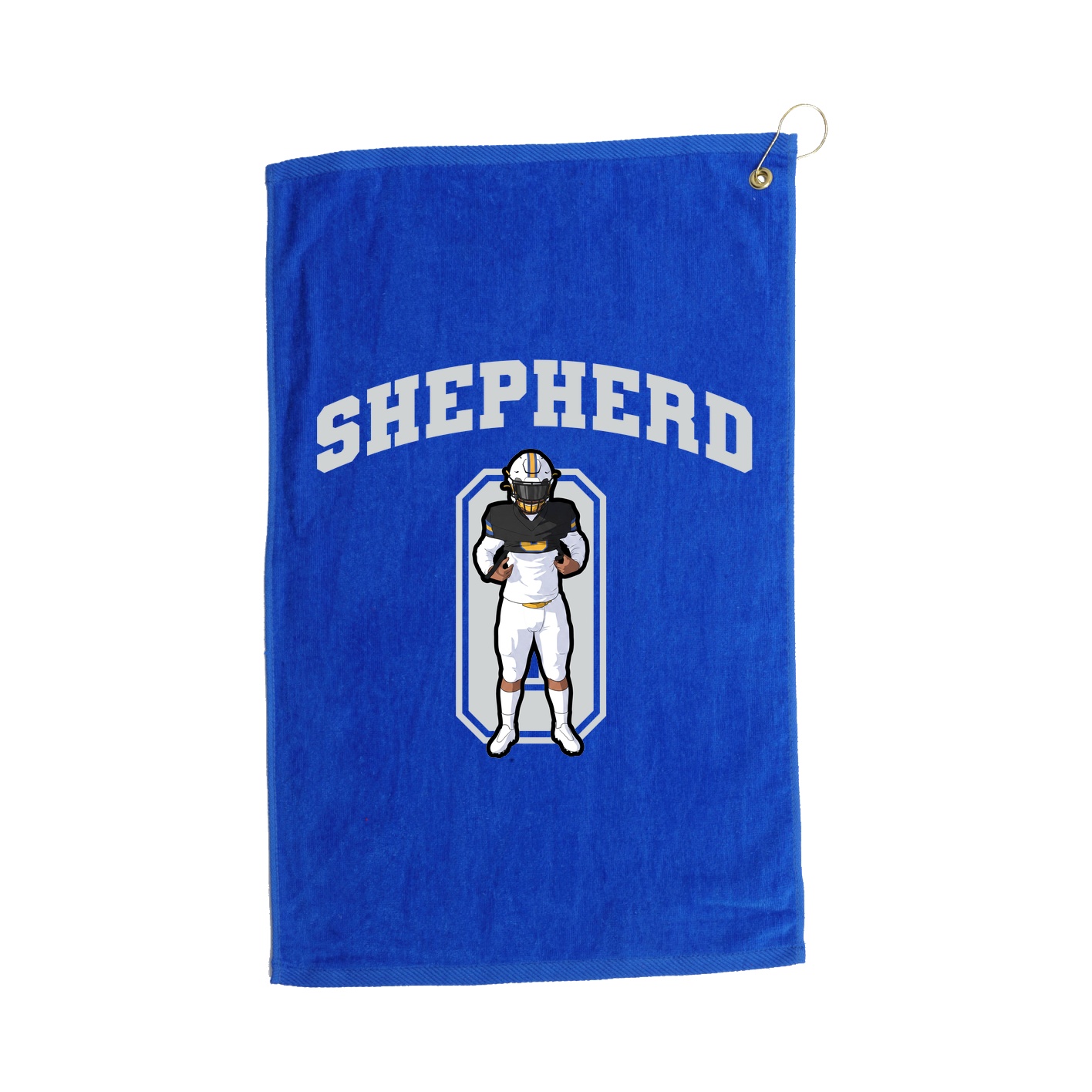 Golf Towel — Number in Royal