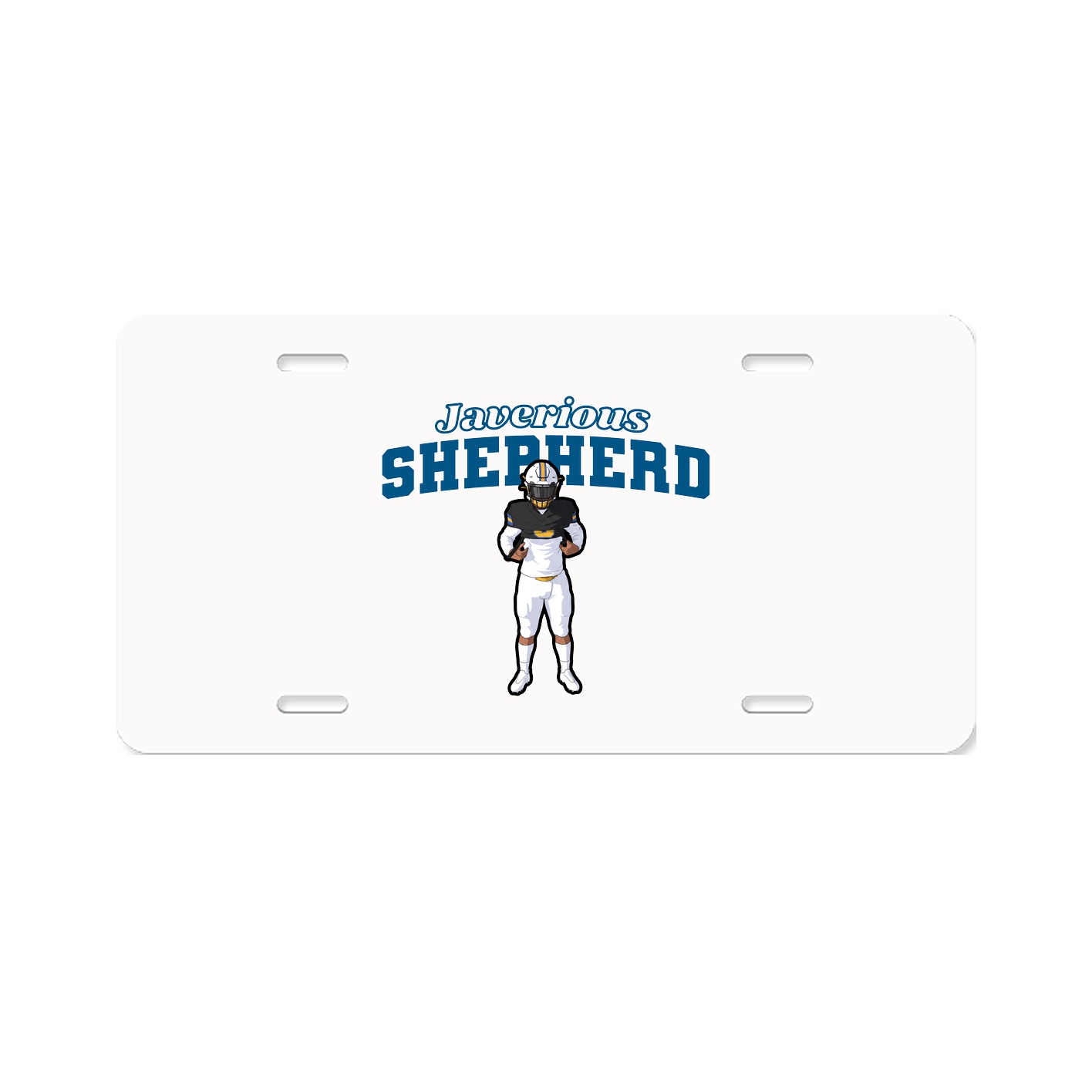 License Plate — Name Arch in Classic