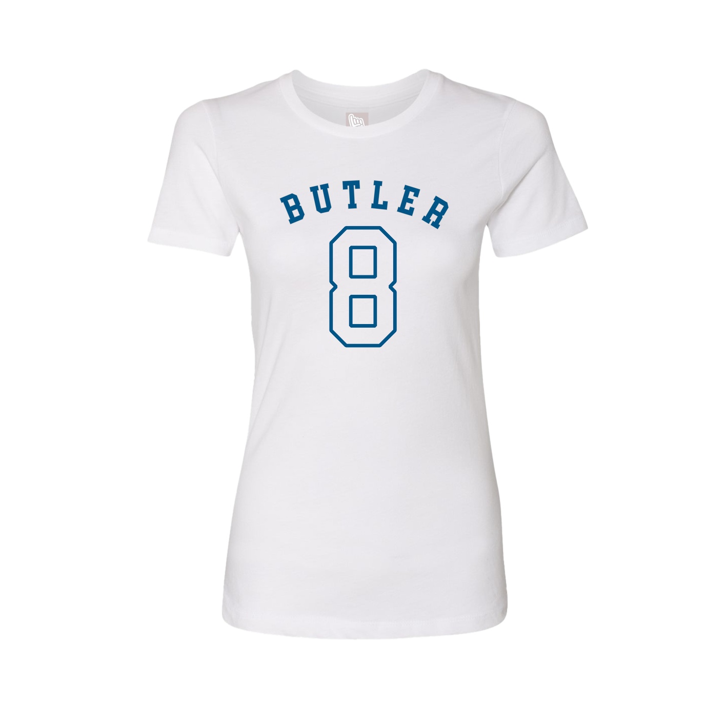 Fitted Women's Tee — Shirsey Arch in White