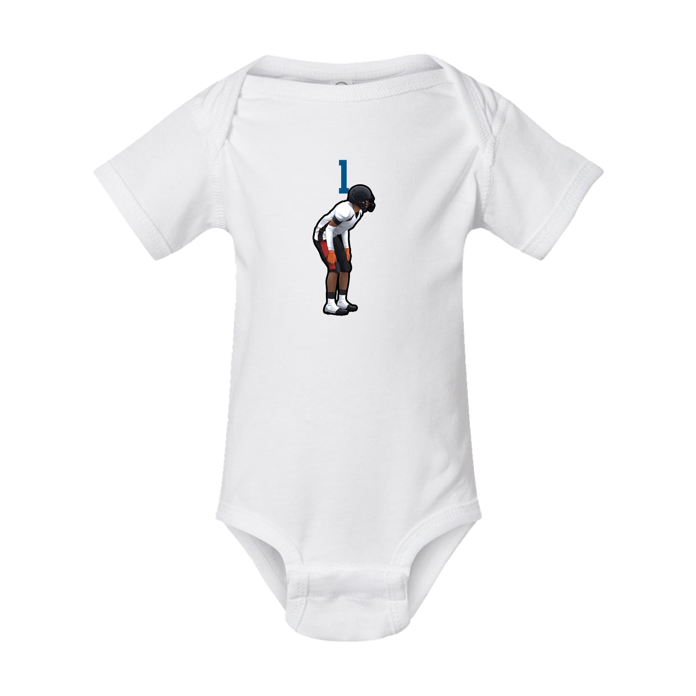 Baby Onesie — Number Top in White