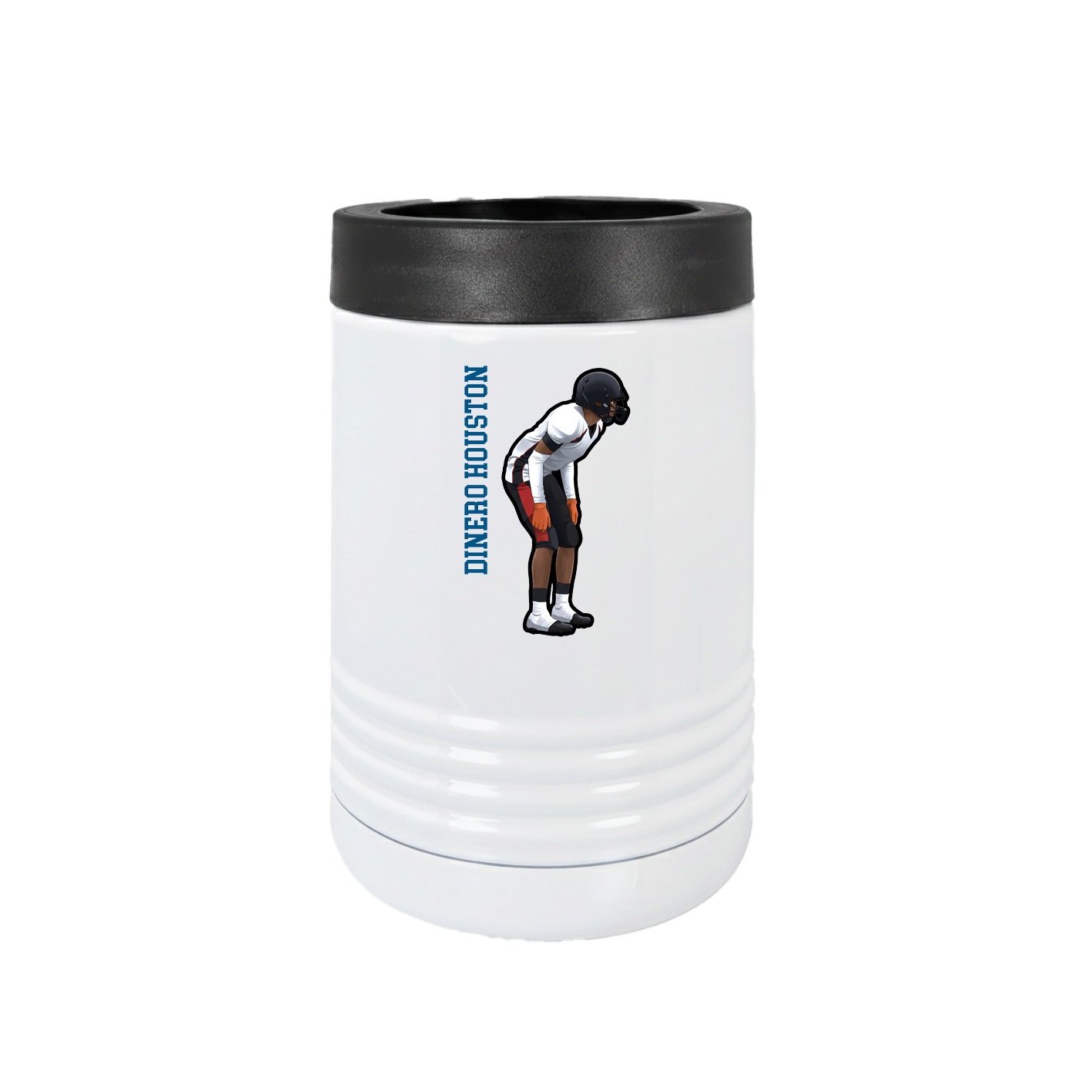 Beverage Holder — Name Vertical in White
