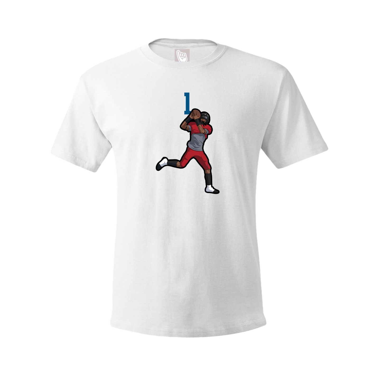 Youth Tee — Number Top in White