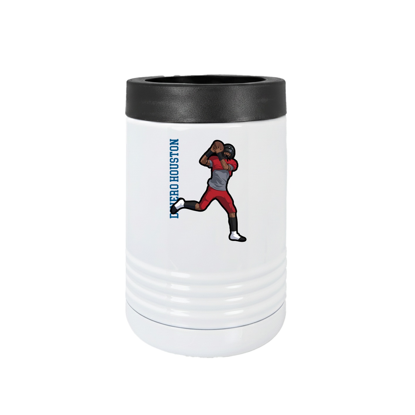 Beverage Holder — Name Vertical in White