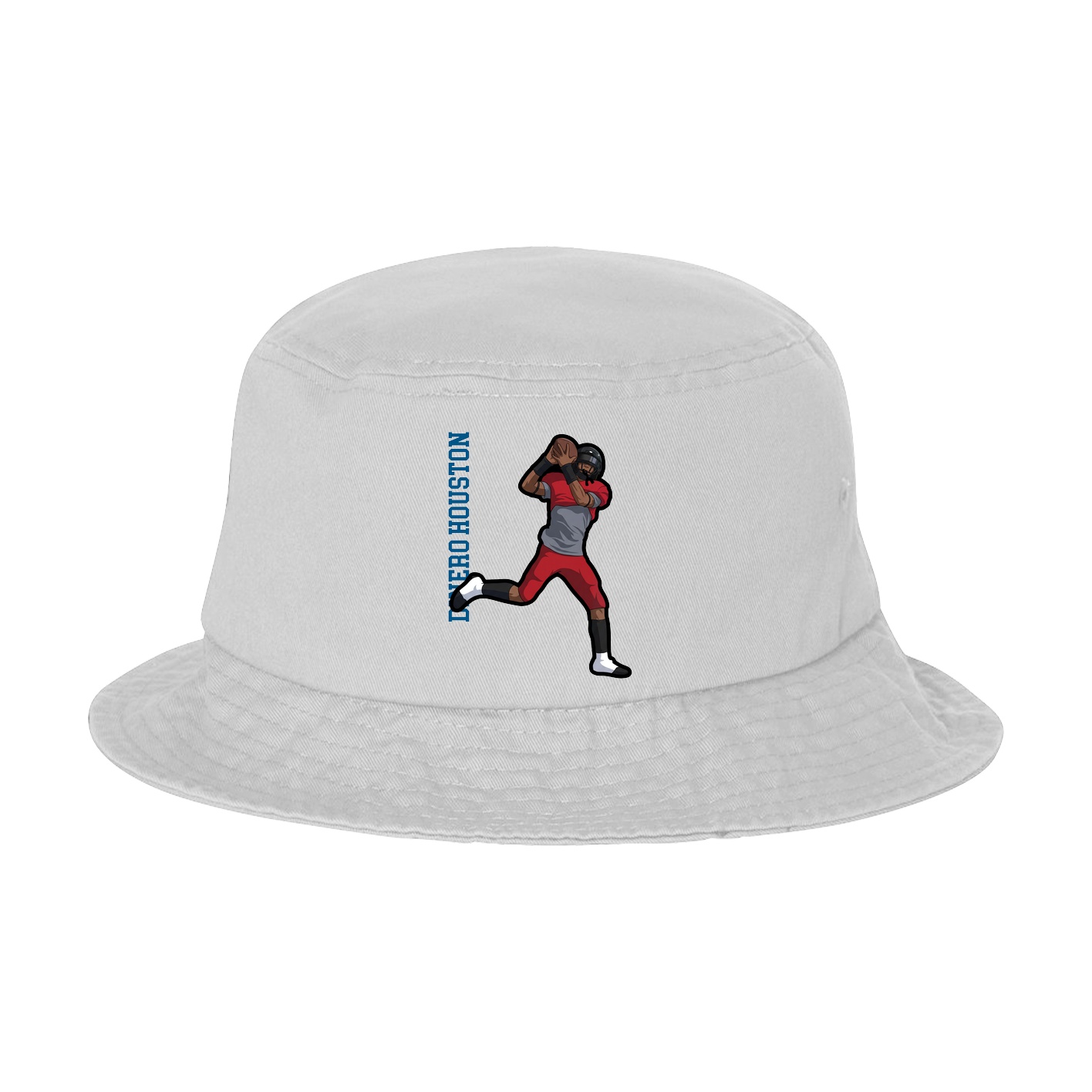 Bucket Cap — Name Vertical in White