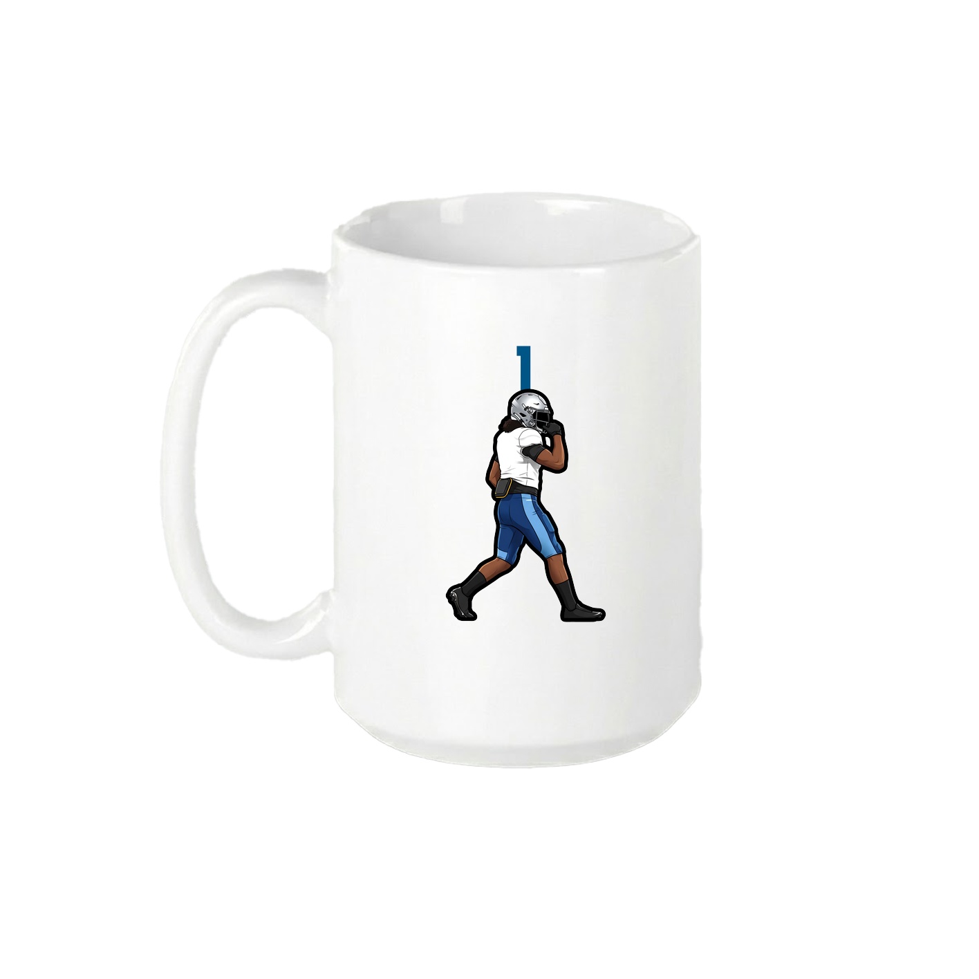 15oz Coffee Mug — Number Top in White
