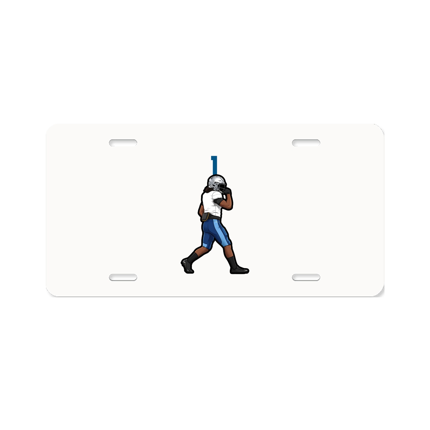 License Plate — Number Top in Classic
