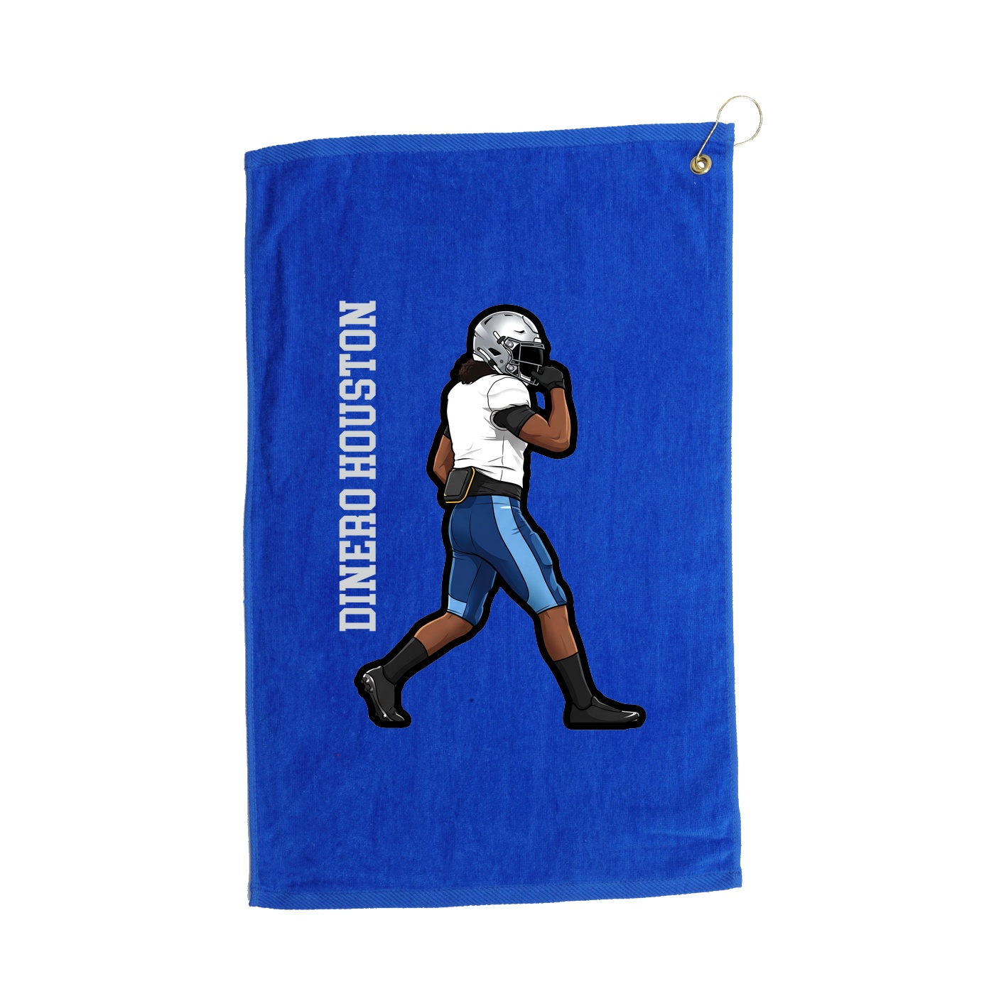 Golf Towel — Name Vertical in Royal