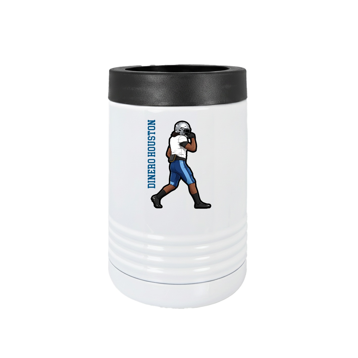 Beverage Holder — Name Vertical in White