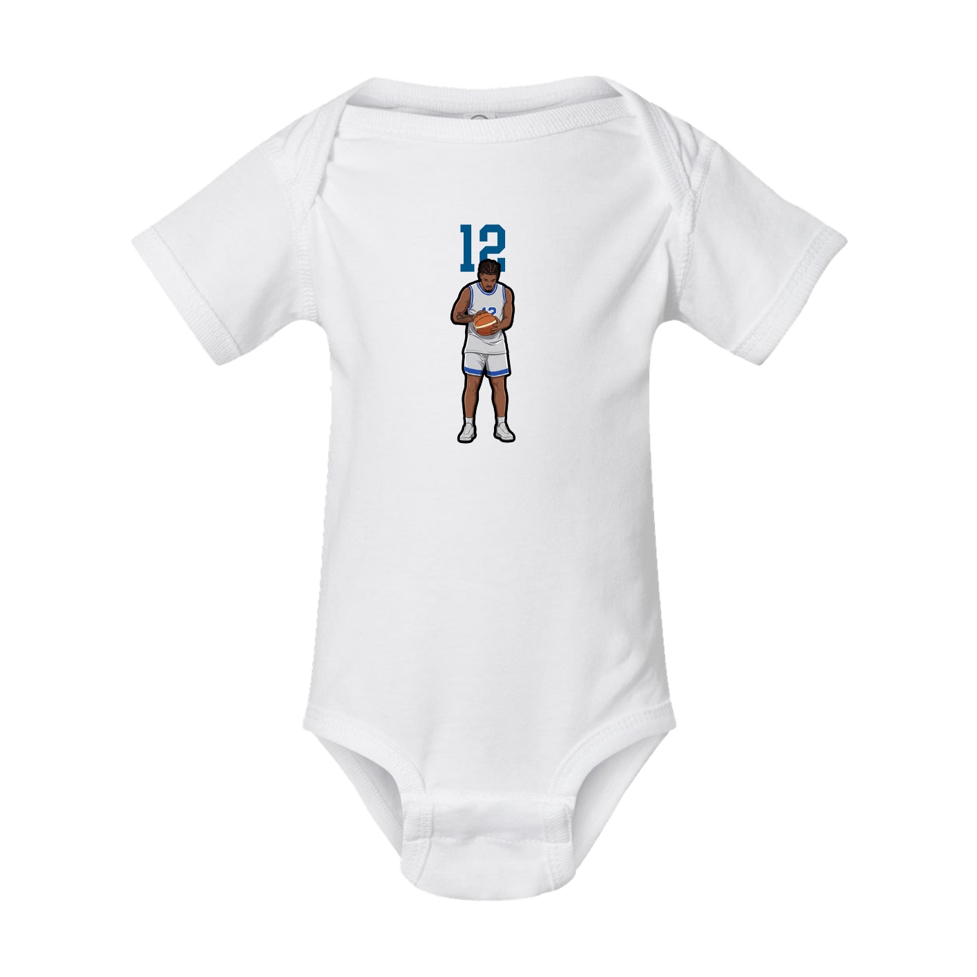 Baby Onesie — Number Top in White
