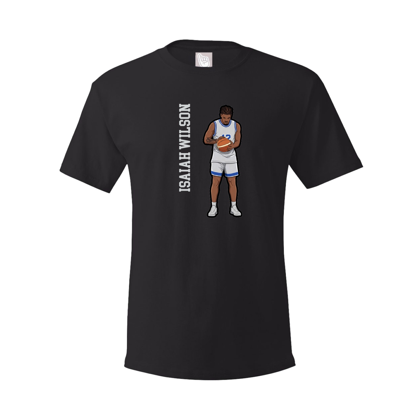 Youth Tee — Name Vertical in Black