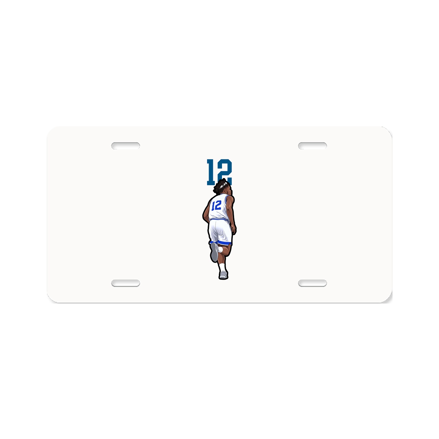 License Plate — Number Top in Classic