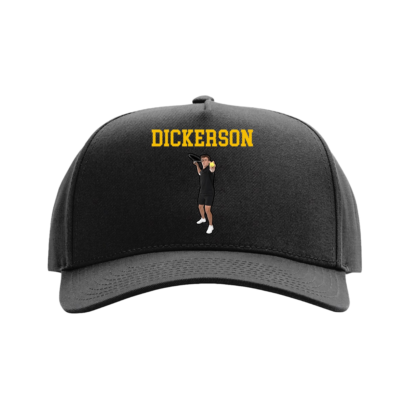 Full Fabric Five-Panel Champ Cap — Shirsey in Black