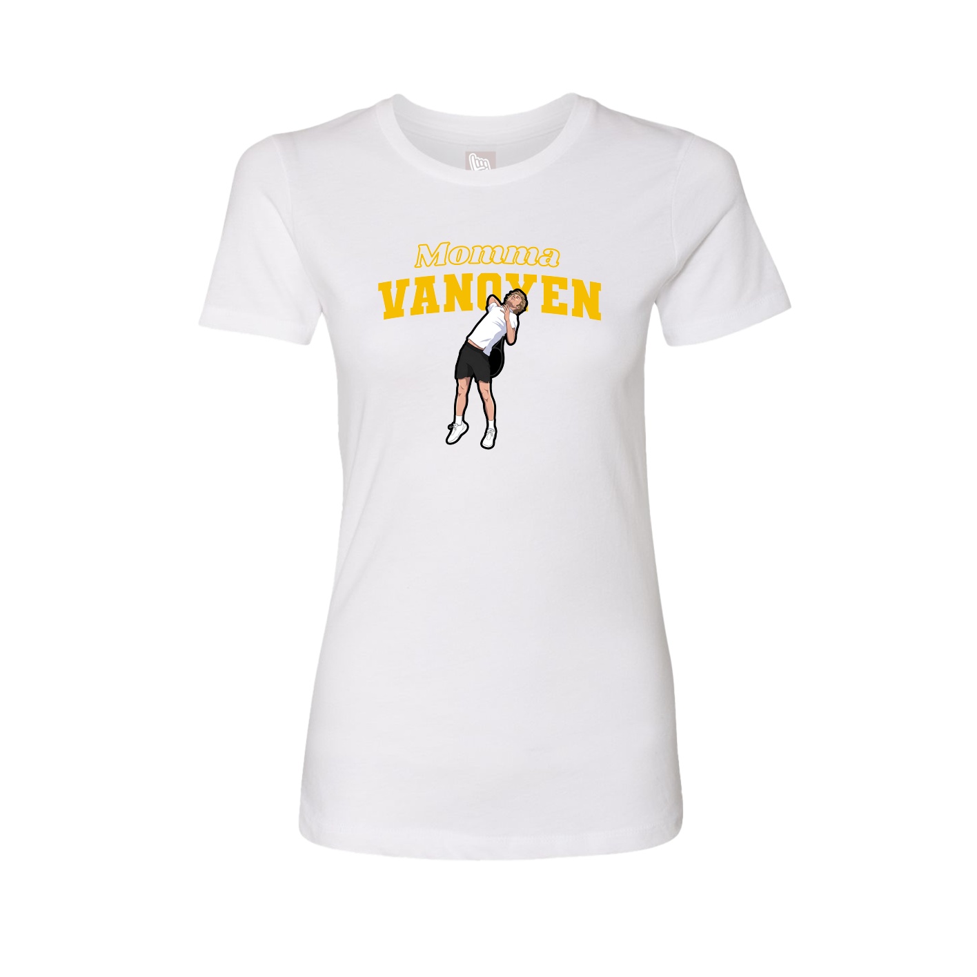 Womens Tee — Mothers Day Block in White