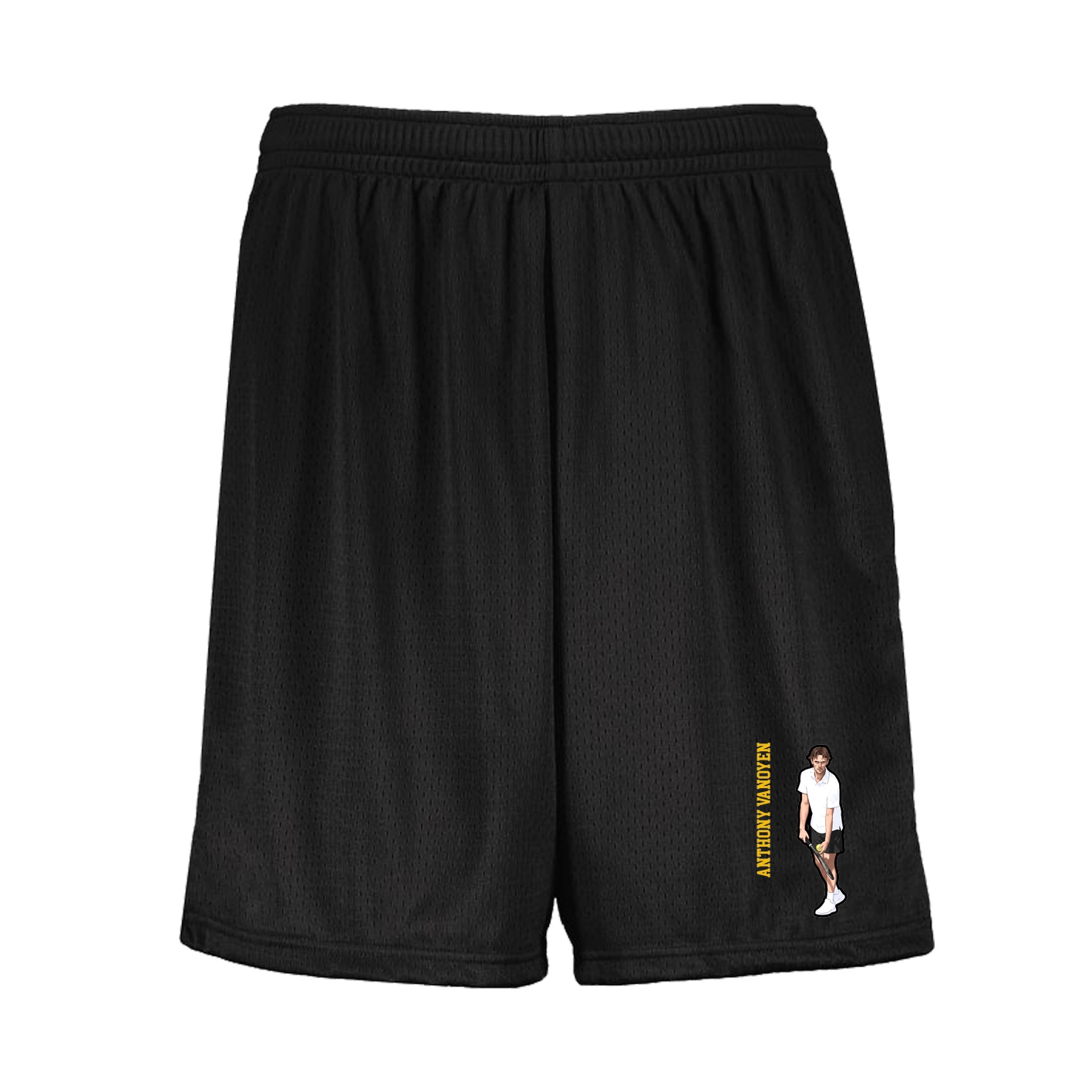 Shorts — Name Vertical in Black