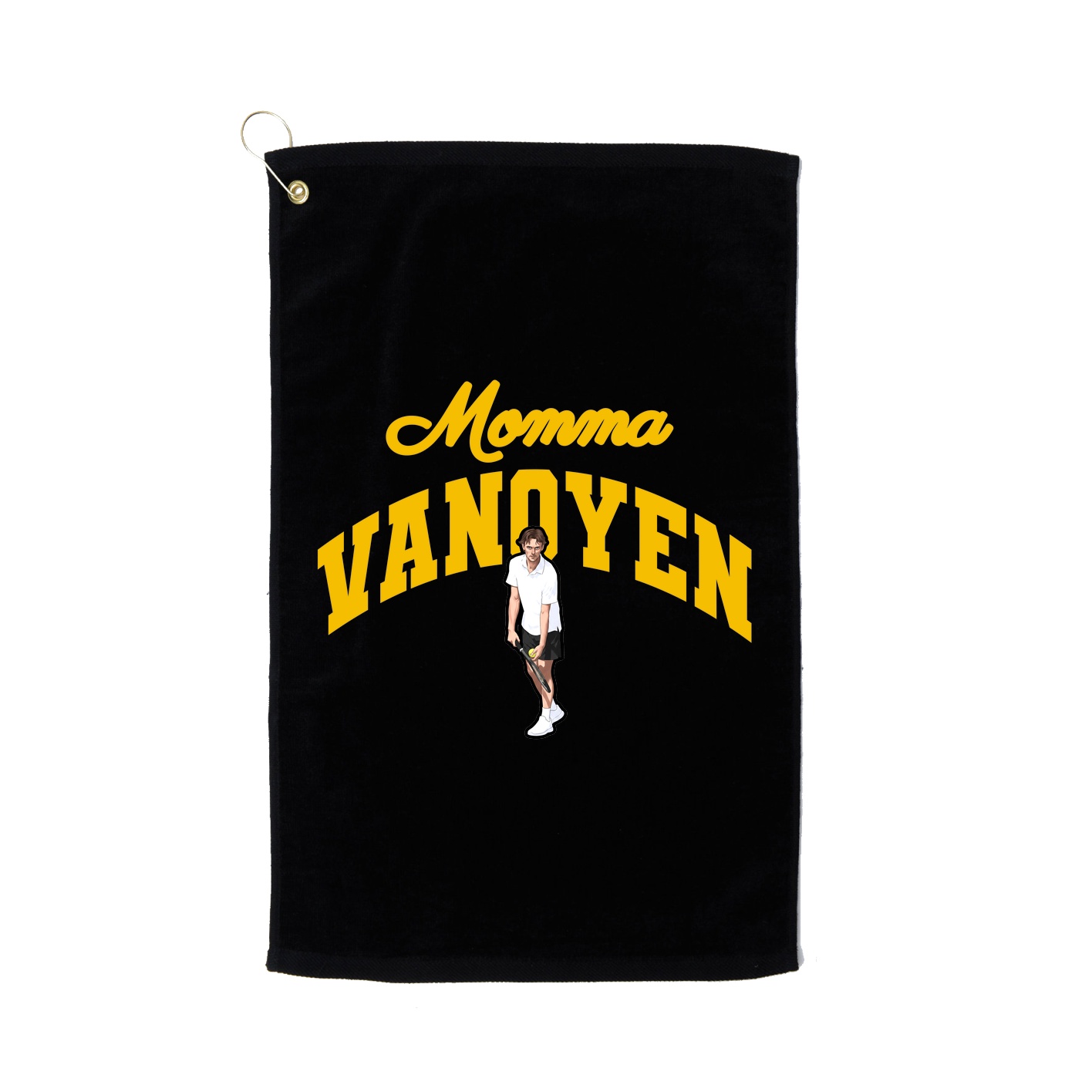 Golf Towel — Mothers Day Arch in Black