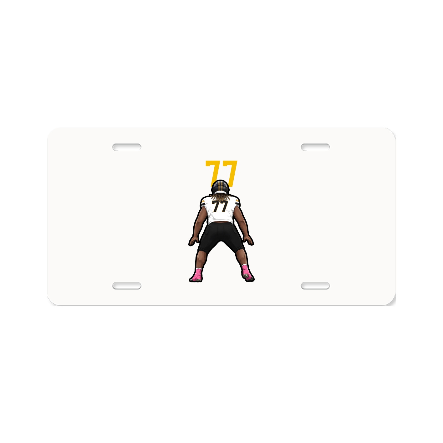 License Plate — Number Top in Classic