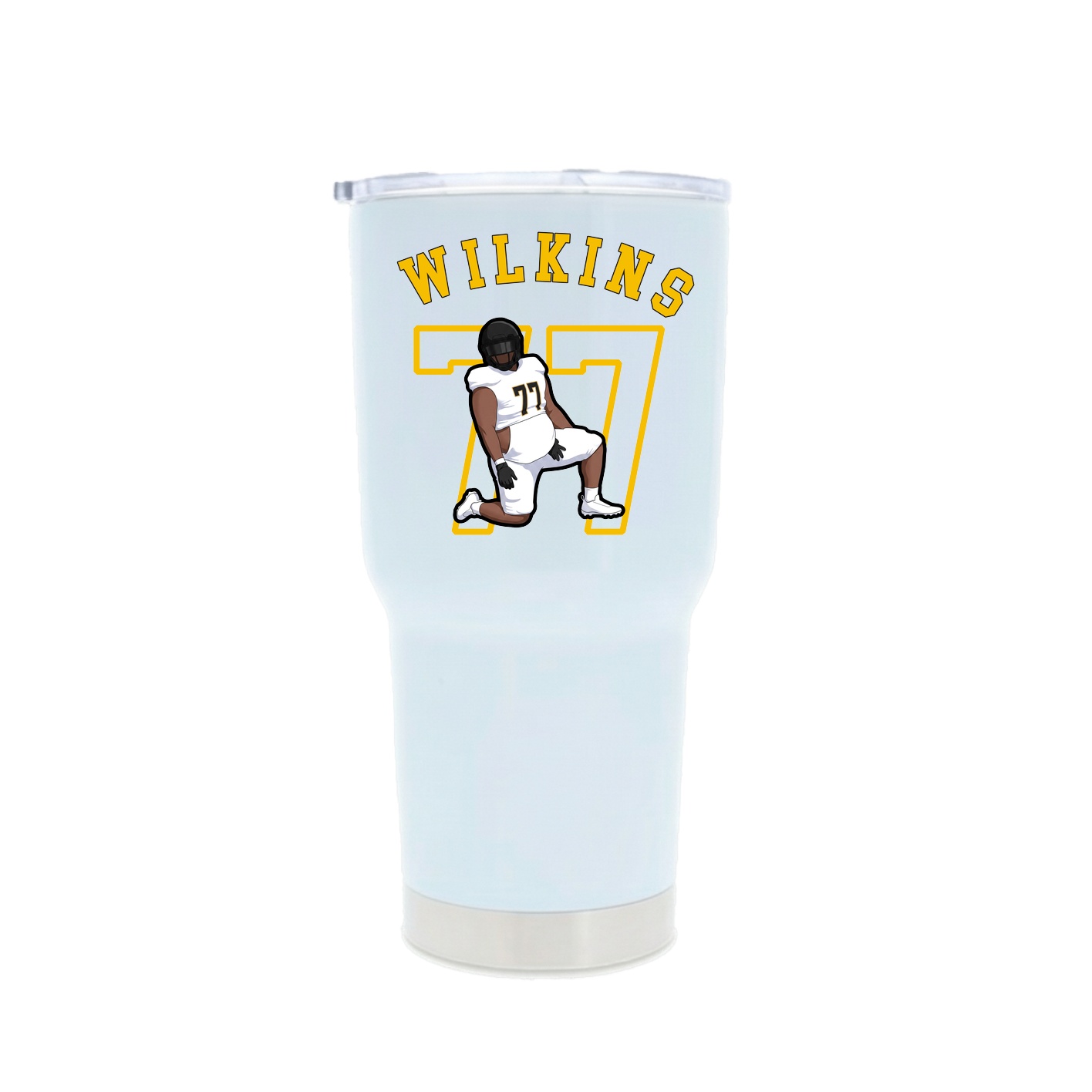 30oz Stainless Steel Tumbler — Shirsey Arch in White