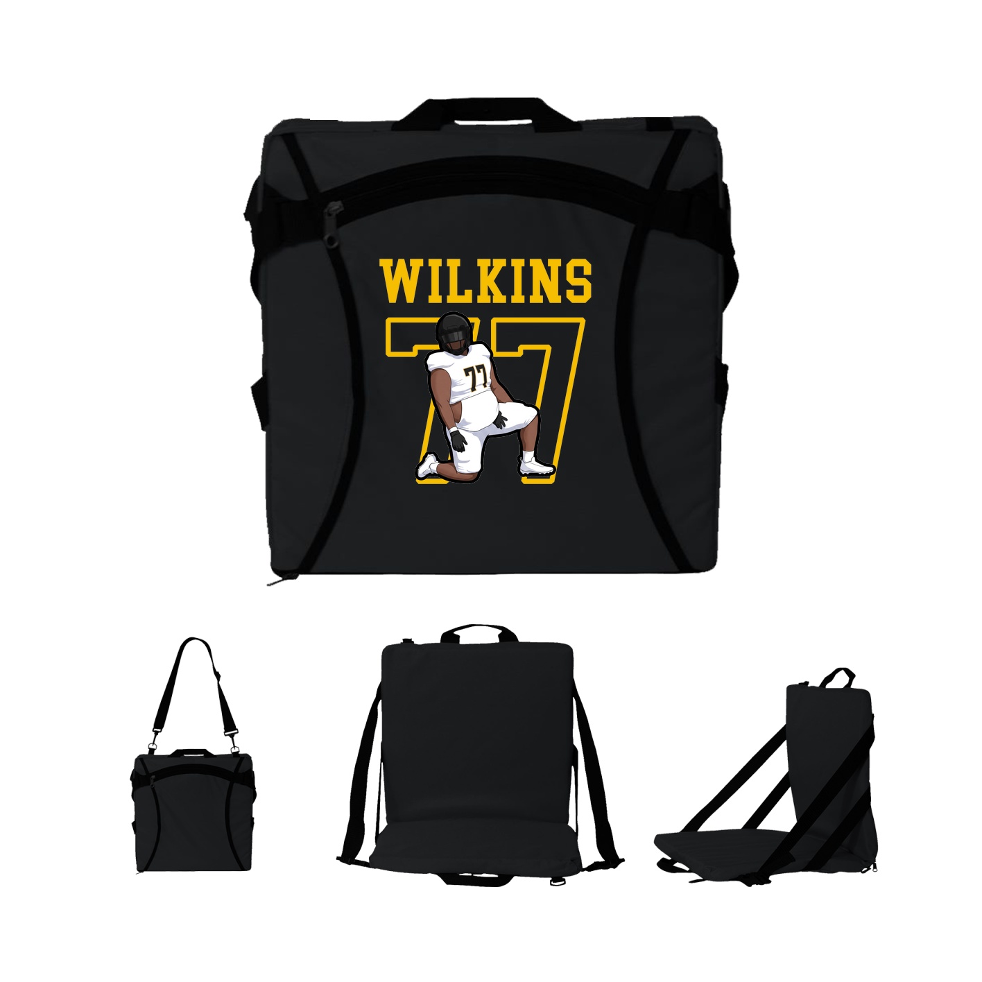 Folding Stadium Seat — Shirsey in Black