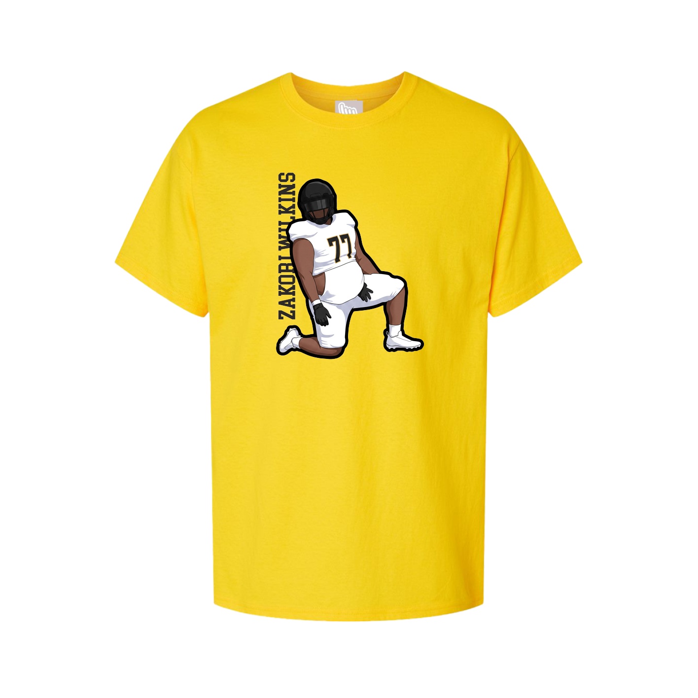 Youth Tee — Name Vertical in Gold