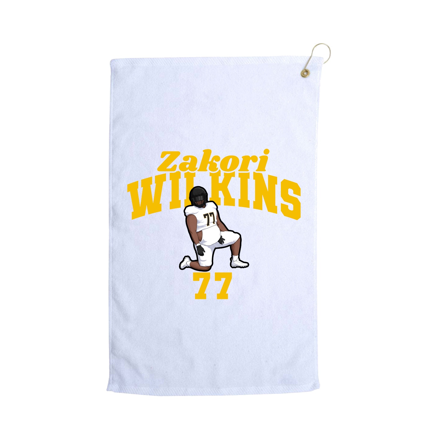 Golf Towel — Signature Arch in White