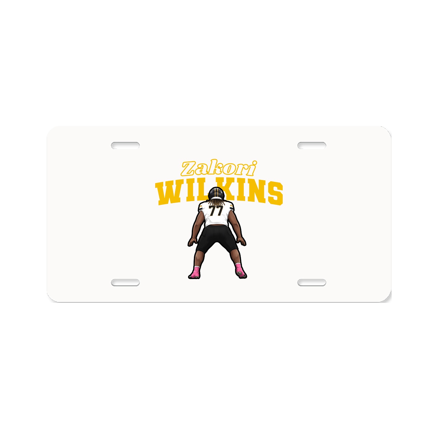 License Plate — Name Arch in Classic