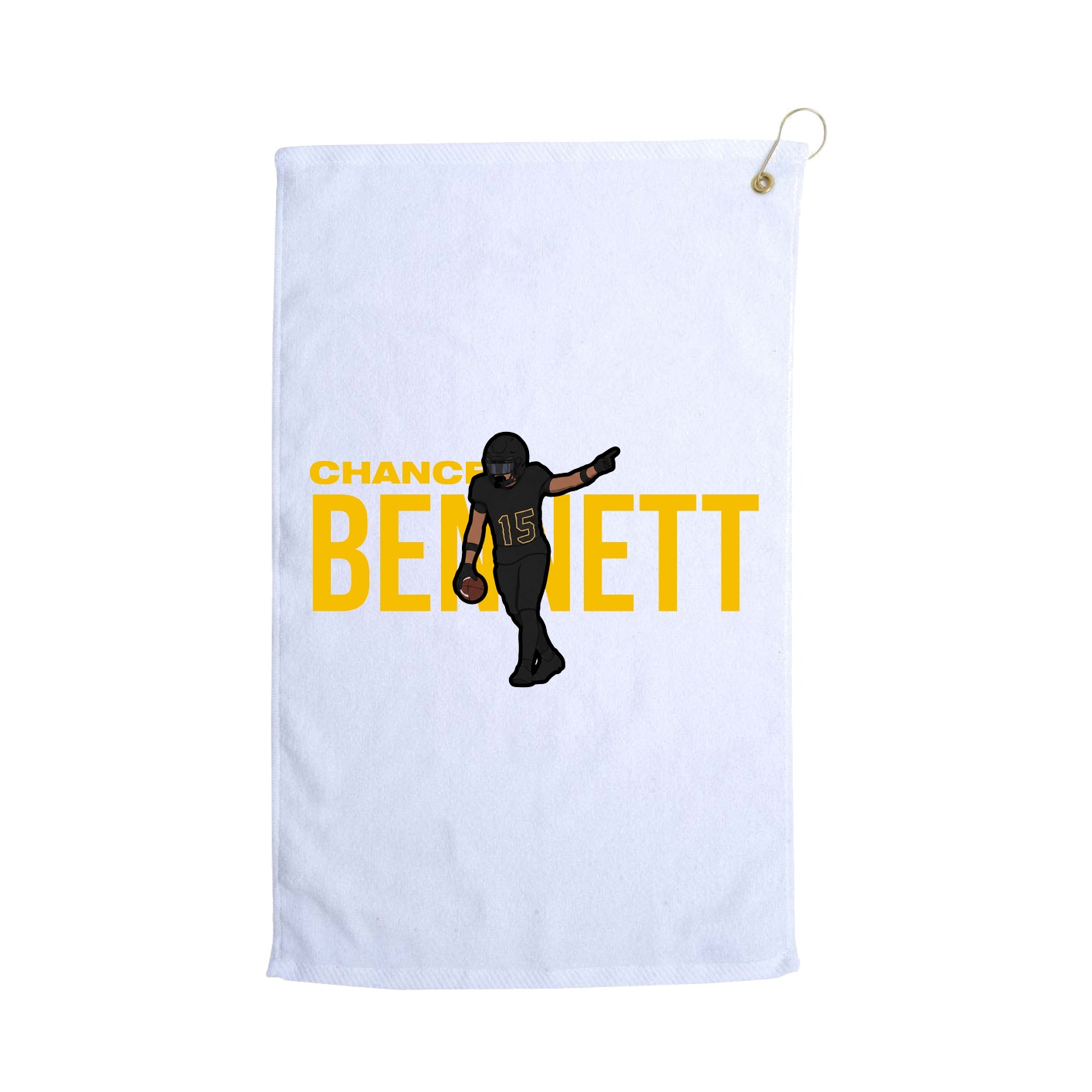 Golf Towel — Player Name in White