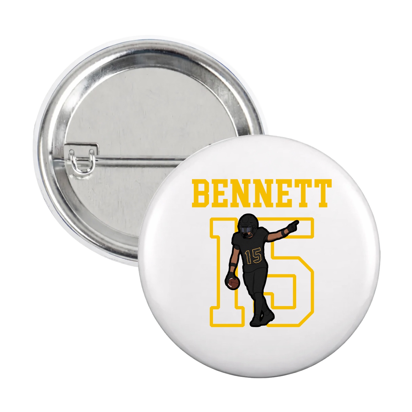 Game Day Button — Shirsey in White
