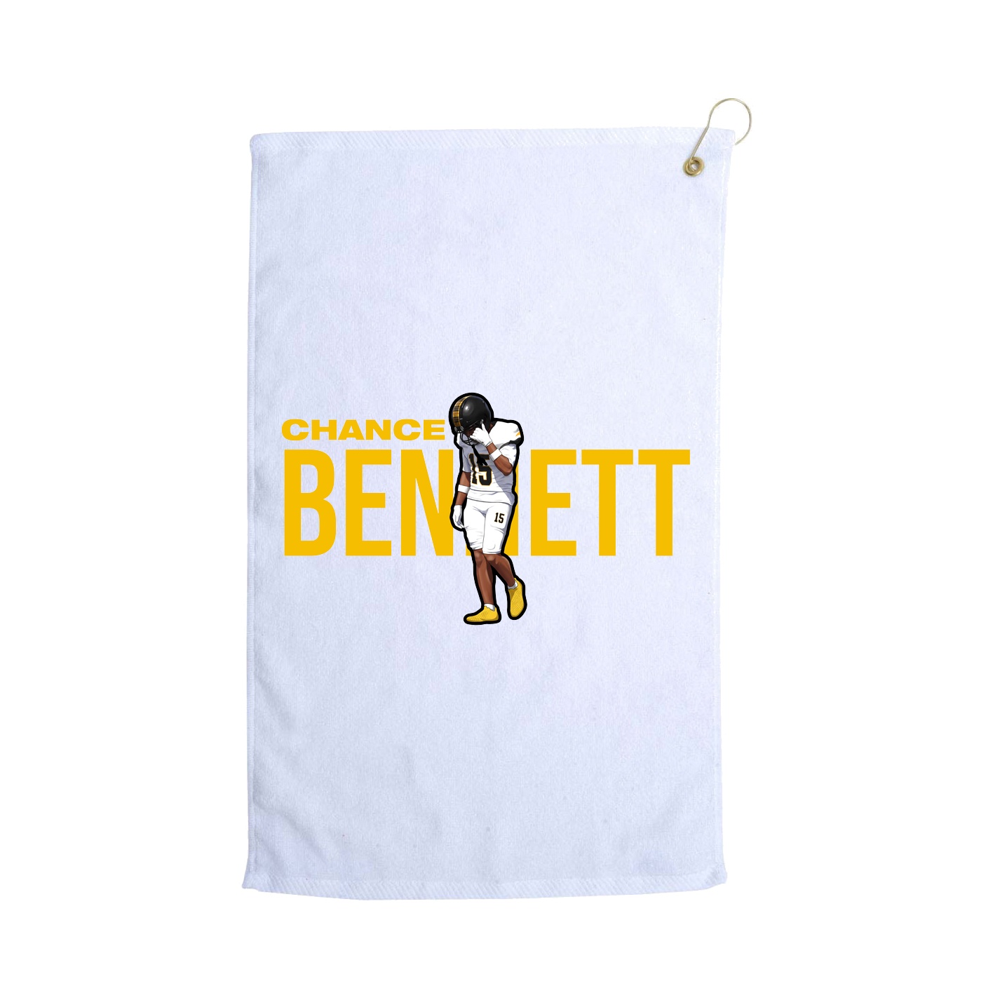 Golf Towel — Player Name in White