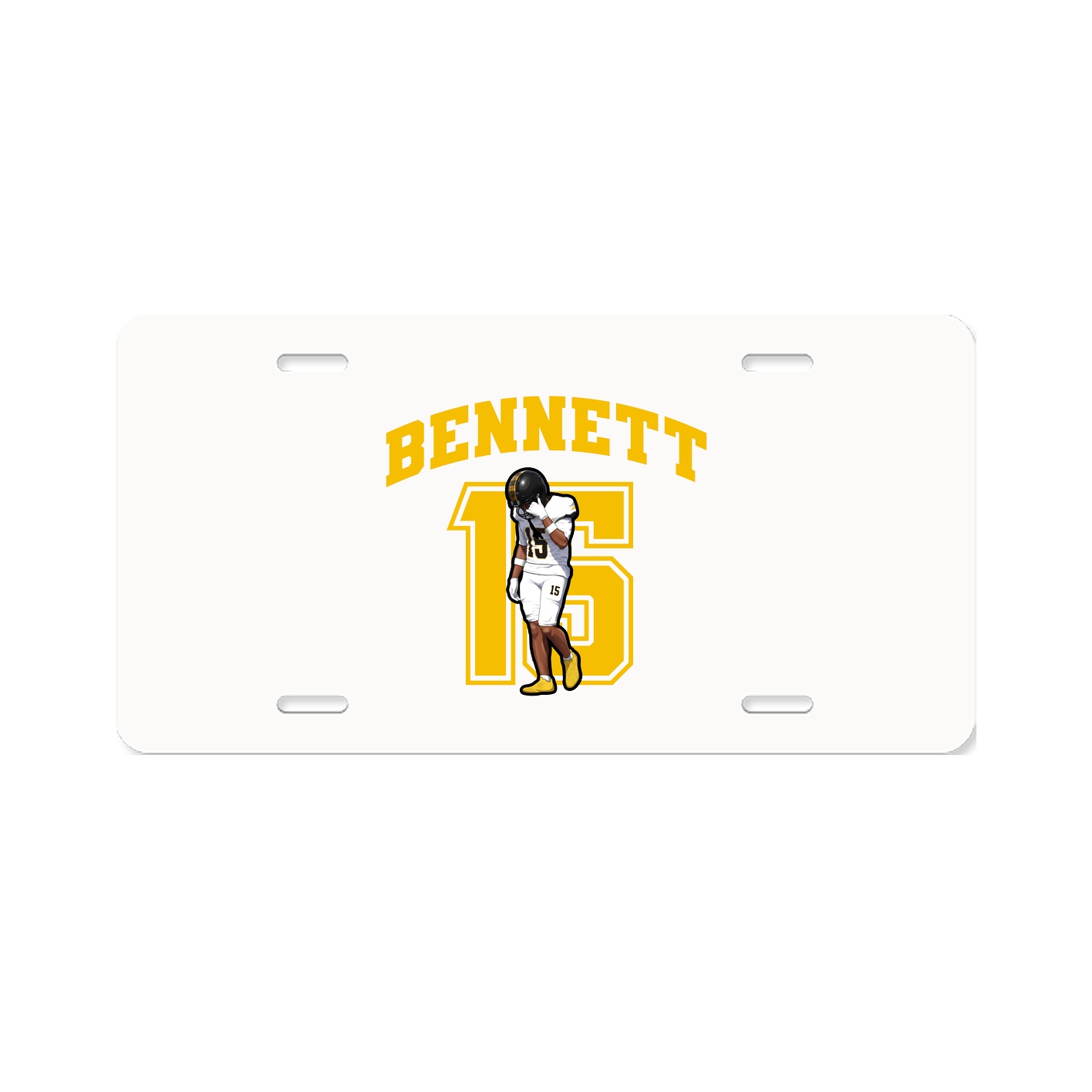 License Plate — Number in Classic