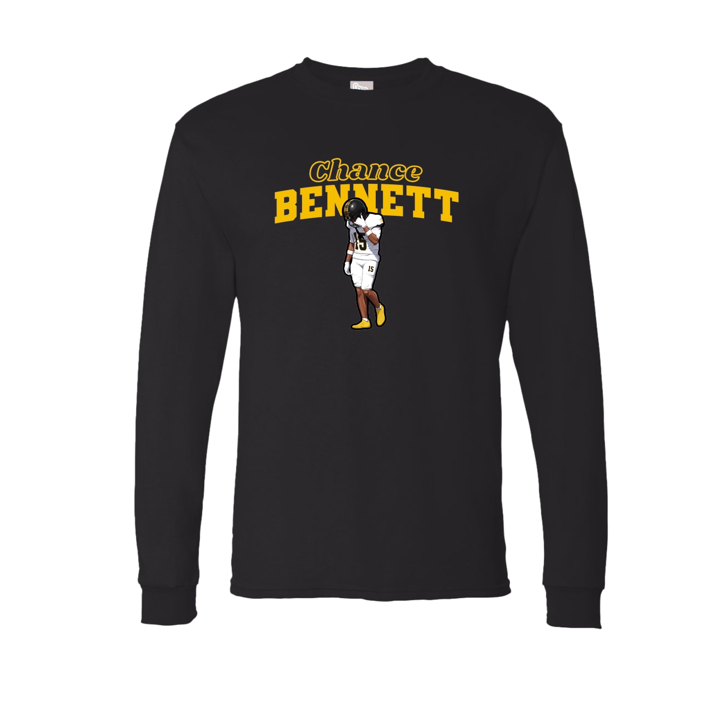 Long Sleeve Tee — Name Arch in Black