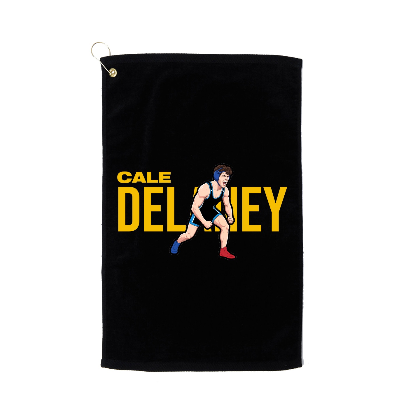 Golf Towel — Player Name in Black