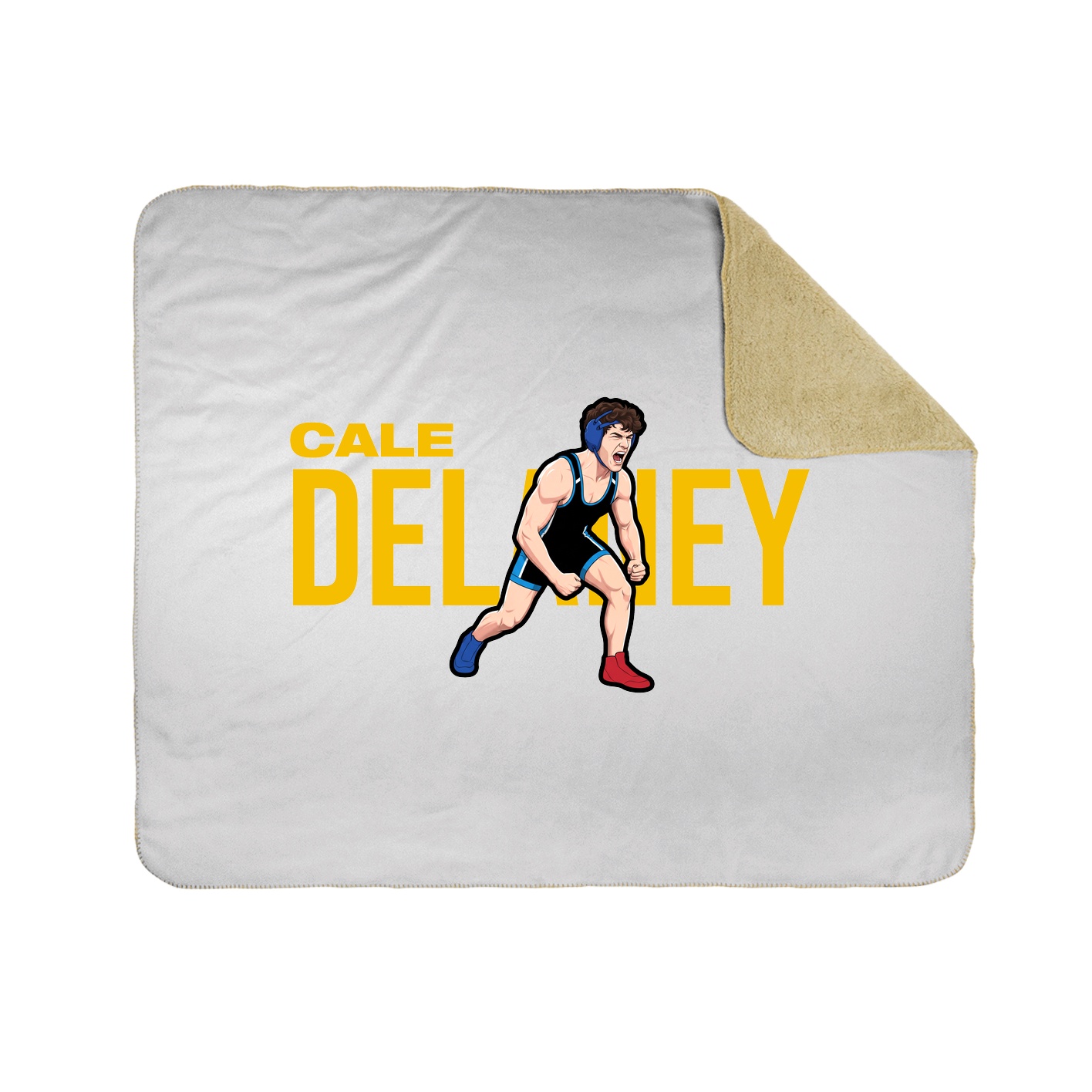 Throw Blanket — Player Name in White