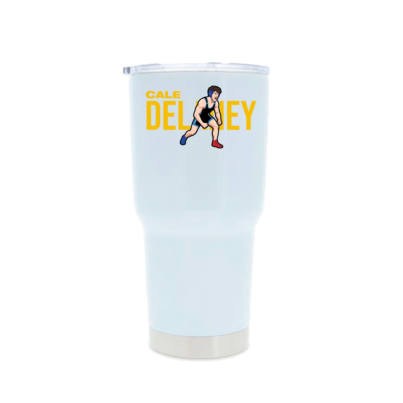 30oz Stainless Steel Tumbler — Player Name in White
