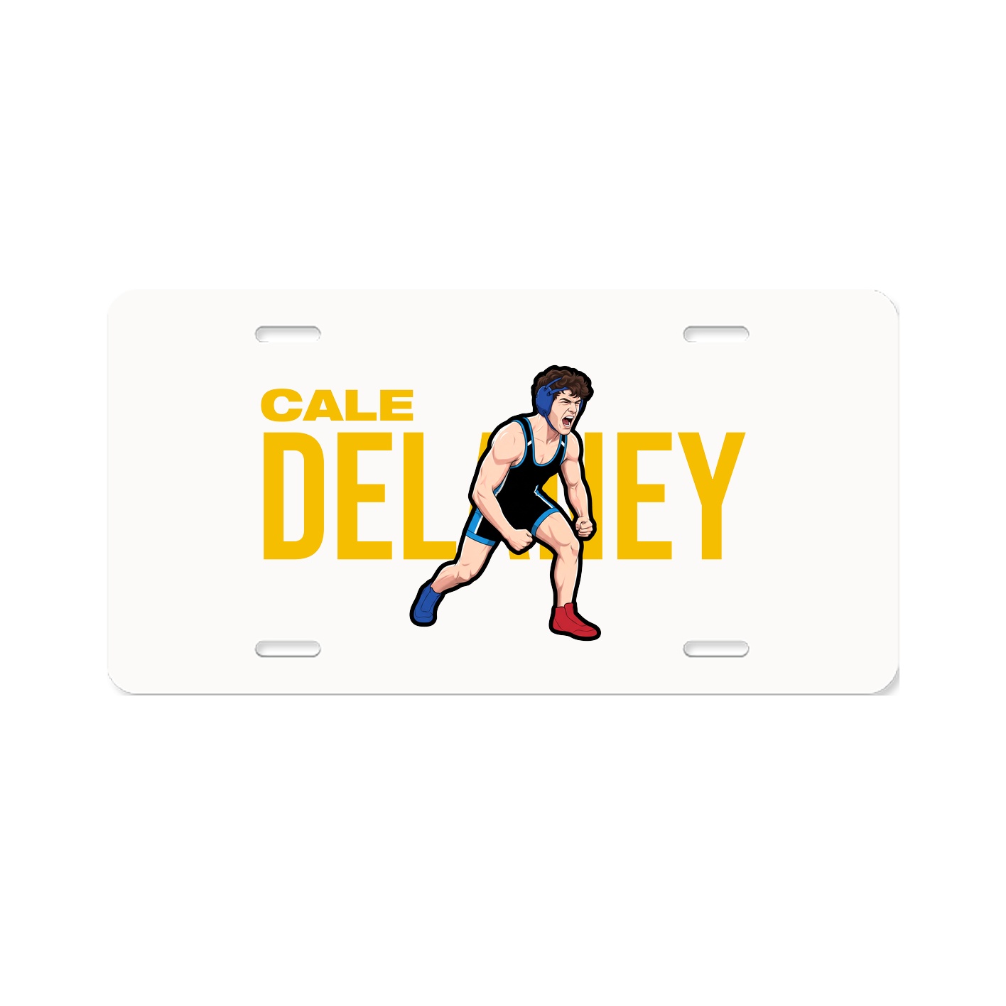 License Plate — Player Name in Classic